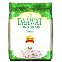 RICE AT HOME Daawat long grain rice 5kg, +2kg free