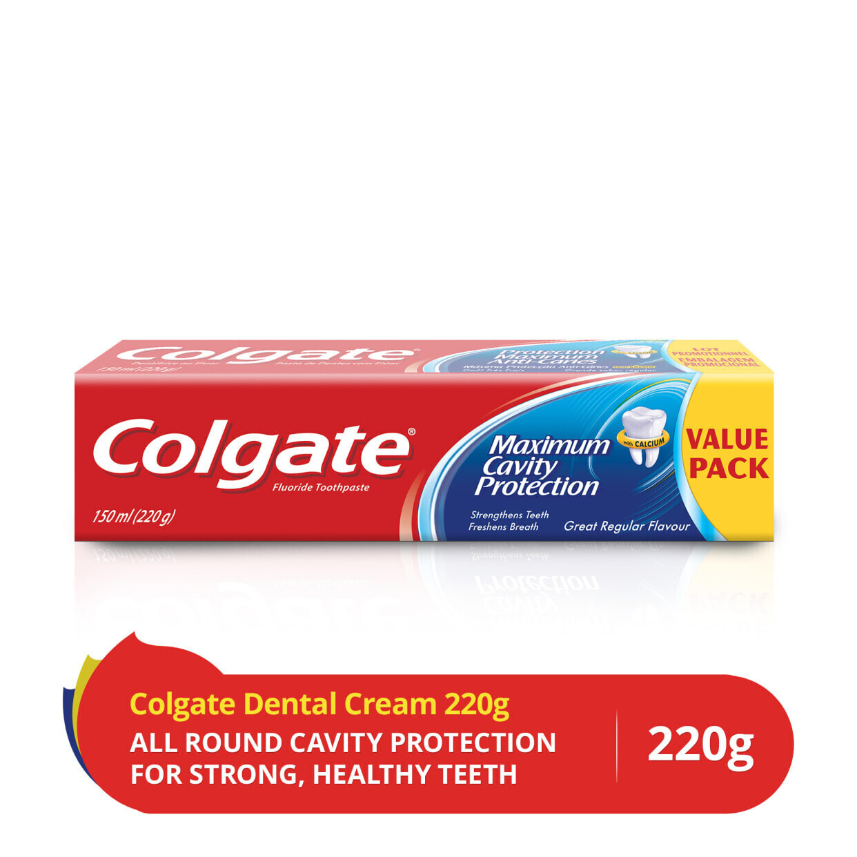 Colgate max protection 150ml + 75ml free offer