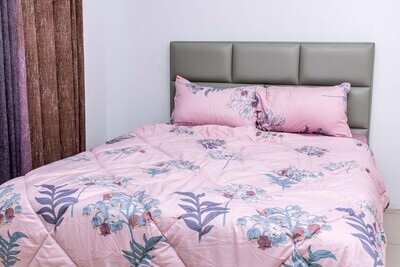 CIH comforter Duvet with 1 flat sheet,2 pillow cases Cotton 140GSM 6*6 king size.