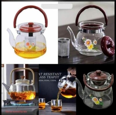 Tea infuser kettle. 2.2ltrs heat resistant Glass