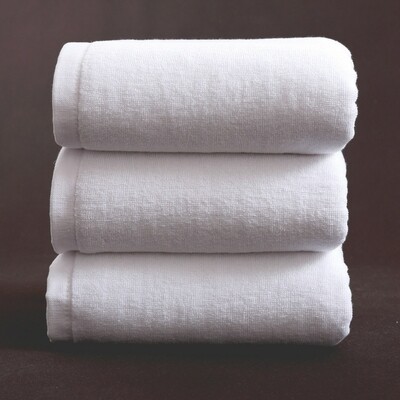 CIH Bathroom Pack  White bath towel 60*140 + white bathroom slipers 