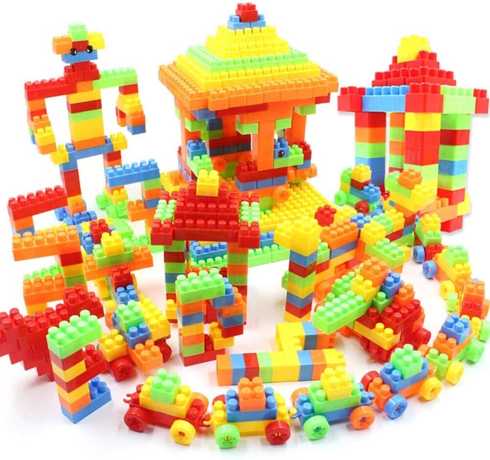 Wholesale 6 Building blocks with 416pcs plus a carrier bag storage easy to remove blocks