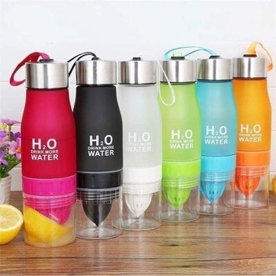 H20 Infuser water bottle. Orange 700ml
