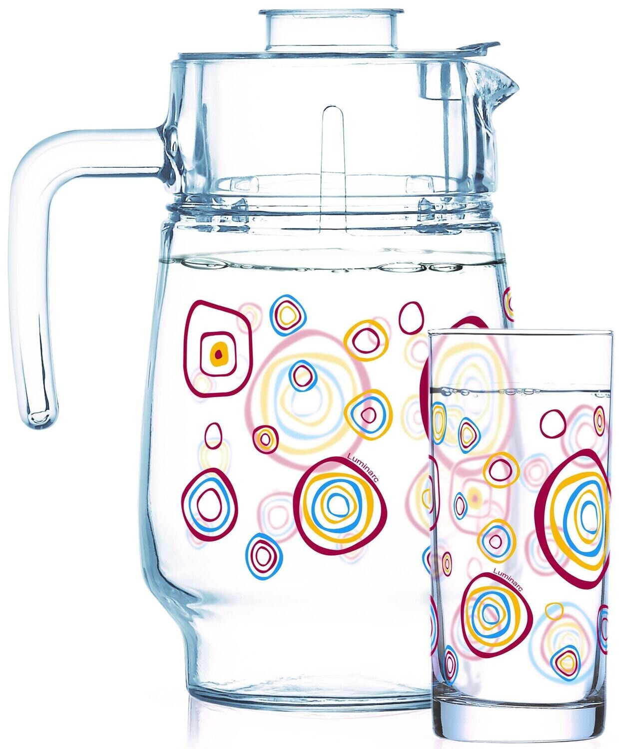 Luminarc Leora 7pc Water Set (1JUG + 6 GLASSES) Gift set
