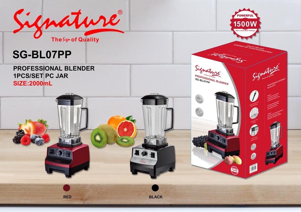 Signature professional commercial blender with 2L jar (1500w) SGBL07PP