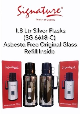 Signature silver vacuum flask 1.8L