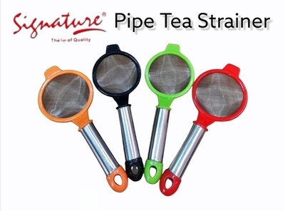 Signature tea strainer plastic and metal