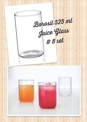 Signature high borosilicate water juice glass 520ml 6pcs set