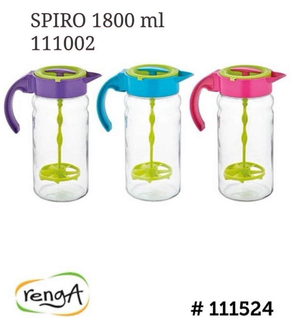 Renga spiro mixing glass jug pitcher 1.8L
