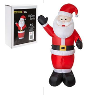 Christmas inflatable Santa white with color label 180cm