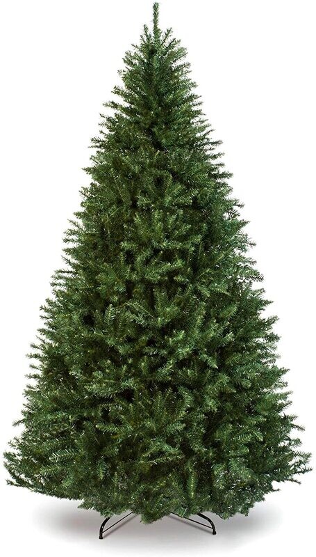 Christmas Tree Green Pvc 210Cm+1000T Wrapped Struction, Leaf Specification:6Cm*0.07Mm, Green Metal Stand #SYSA-0221170