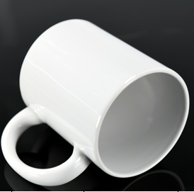 Wholesale White  Stoneware Mug ,for Coffee, Tea, Chocolate or Latte- Set of 6, 11oz, Sublimation Mug ,The mug can be fully imprinted with monogram, logo or any images on the surface branding mug