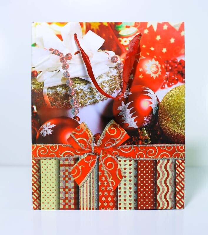 Christmas decorations GIFT BAG MEDIUM XM179B 3pcs wholesale price