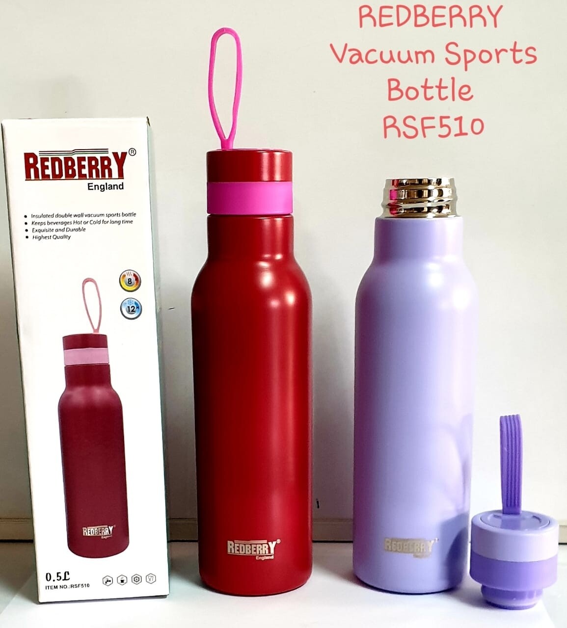 Redberry unbreakable vacuum flask 500ml #RSF510
