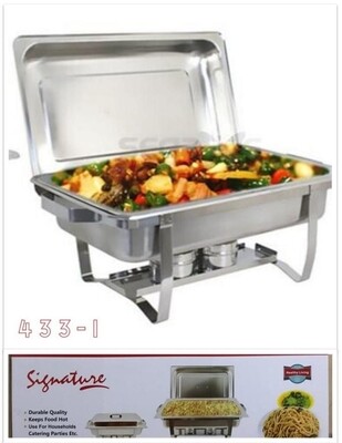 Signature chafing dish for catering