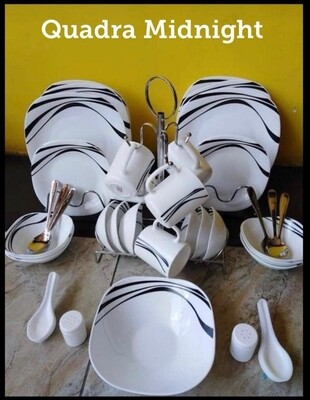 Quadra 39pcs opal dinner set midnight