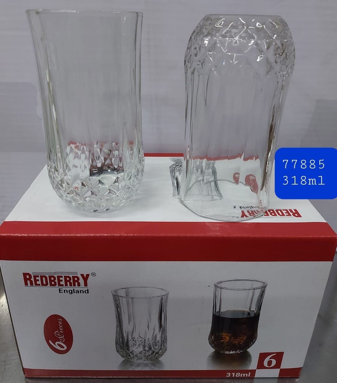 Redberry water glass 6pcs #77885