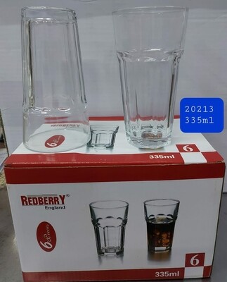 Redberry water glass 335ml 6pcs set #20213