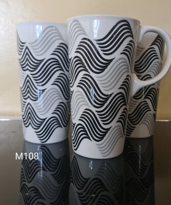 Big flowered Mugs set of 3 M108 450ml Big flowered Mugs set of 3 M108 450ml