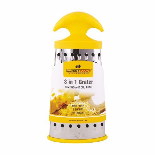 Grater 3 in1 Multipurpose Grater, Shredder cheese grater- 10” Height #CT-383