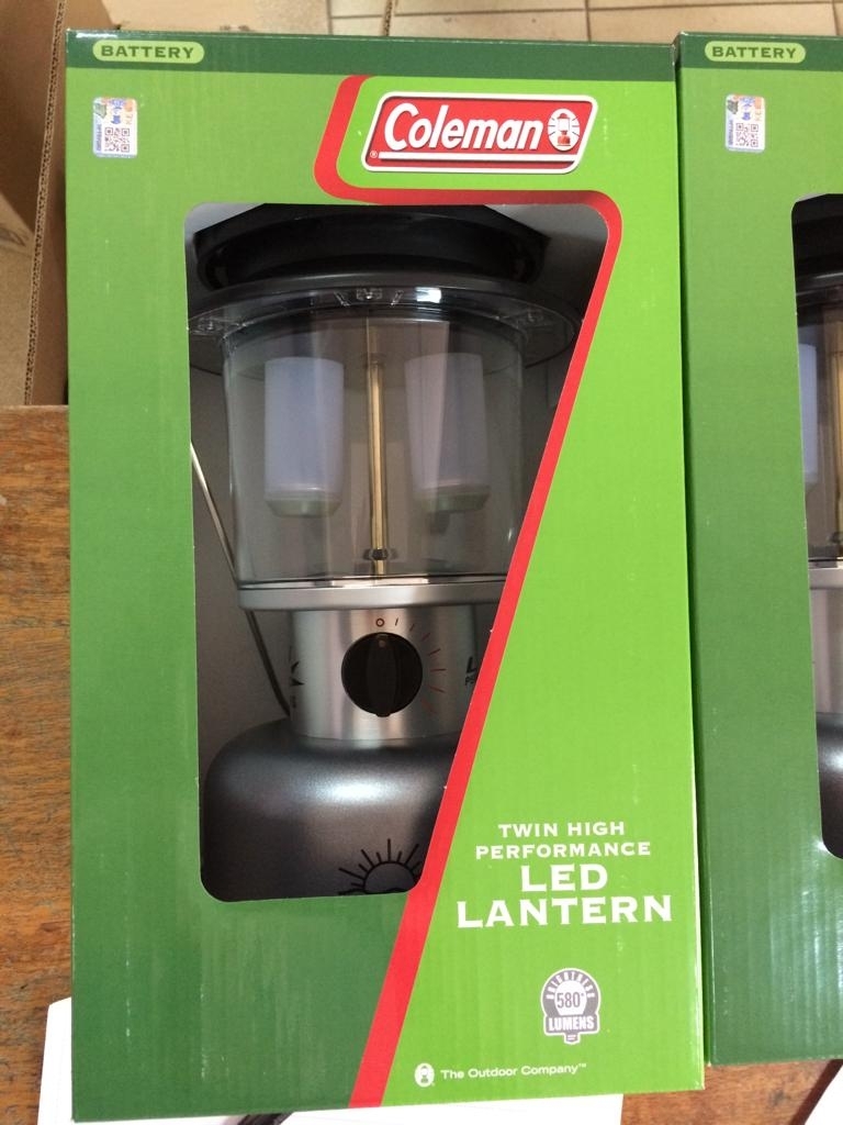 Coleman Twin LED Camp Lantern, 390 Lumens, Battery Powered