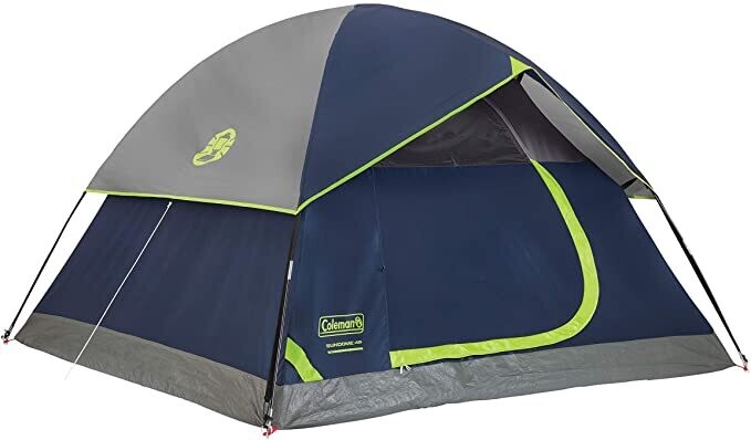 Coleman Sundome Camping Tent 2-Person 2000026682 - Wind and Rain Tested, Easy Setup, and Spacious Interior