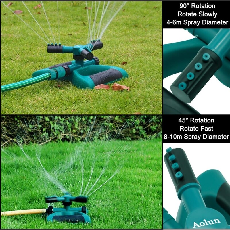 3 arm garden sprinkler