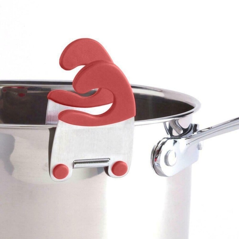 Clip pot laddle holder Colours red &amp; black.