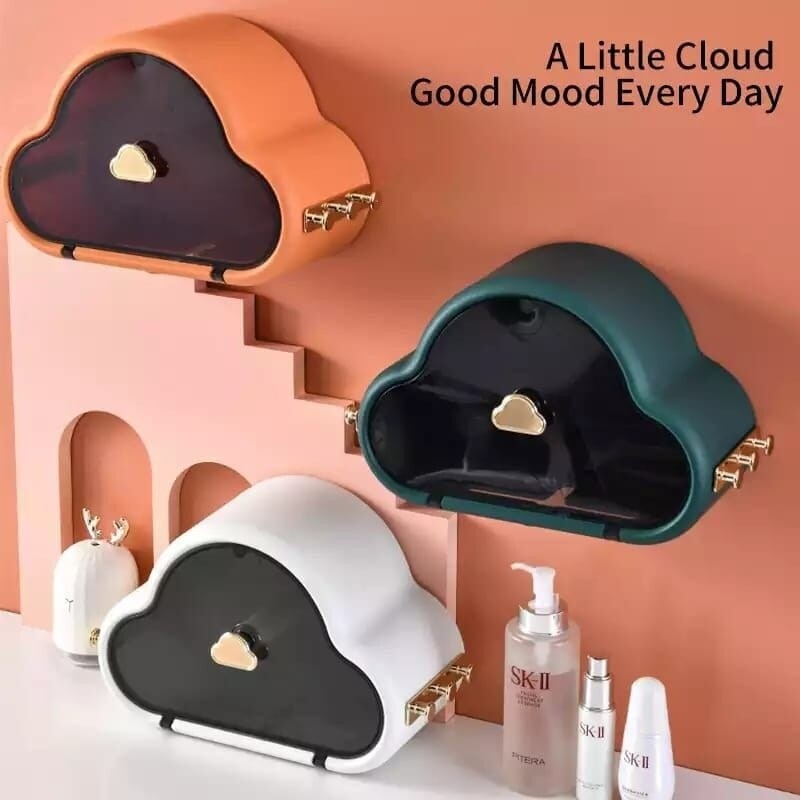 Multipurpose Classy Cloud-Shaped Organizer Toilet Paper Holder