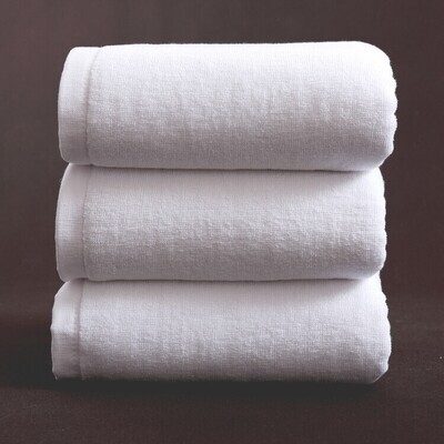 Generic Soft white Hand Towel 75*35cm plain white