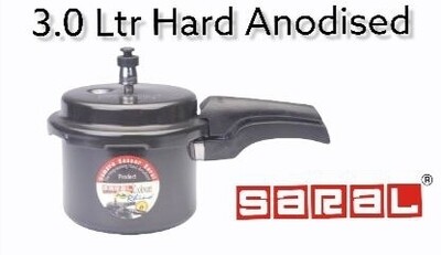 Saral Pressure Cooker - Hard Anodised 3L: Fast, Efficient, and Healthy Cooking