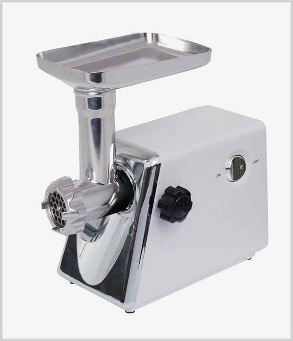 Ohms Meat Grinder OMGA120P 800W - Powerful Motor, Sturdy Construction, Metal Cutting Plates, Sausage &amp; Kubbe Attachment