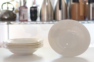ceramic soup plate white 8.5&quot; dagm