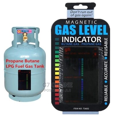 Magnetic cooking gas level indicator