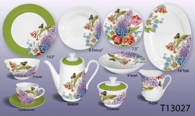 Porcelain dinner 47pcs set T13027