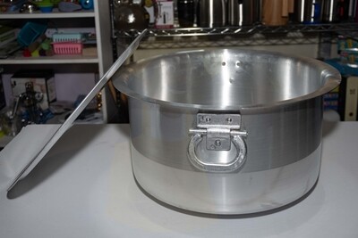 Signature Heavy Duty Big Sufuria with Handle and Lid - Size 24 (15 Litres Cooking Pot)