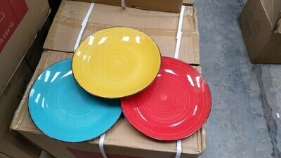 Sbest 10.5' spiral plates 6pcs RED