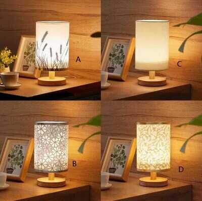 Nordic Style LED Desk Lamp Warm Light USB Charging Night Light Lamp for Bedroom