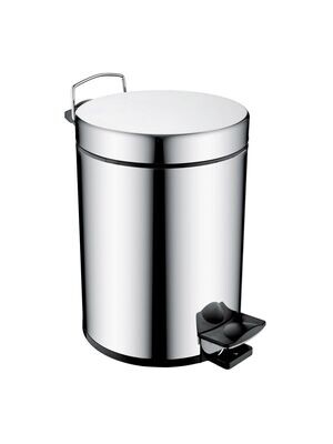 PERILLA 12L pedal bin chrome. Liner included #83004