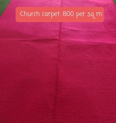 Red Church carpet corridor runner per Sqm