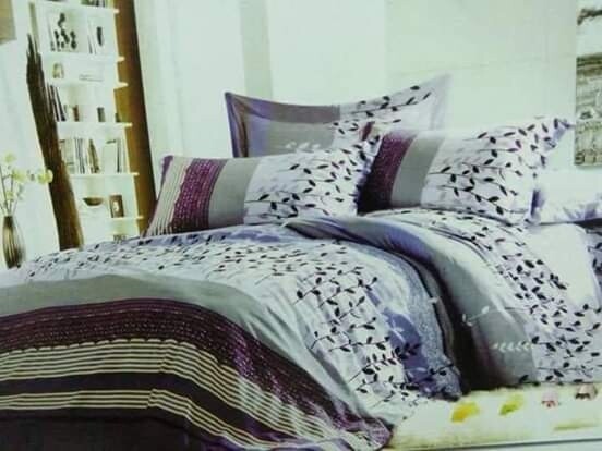 SIL 4pcs Duvet set 6x6 with Duvet+1pillow case+bed sheet F1