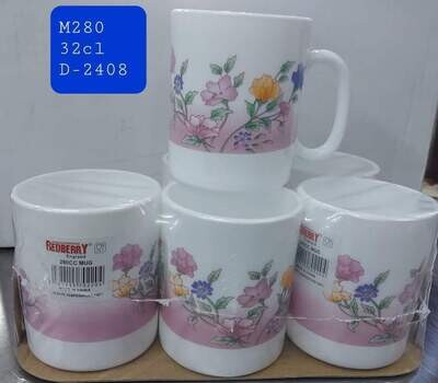 Redberry 6pcs set ceramic mugs D-2408