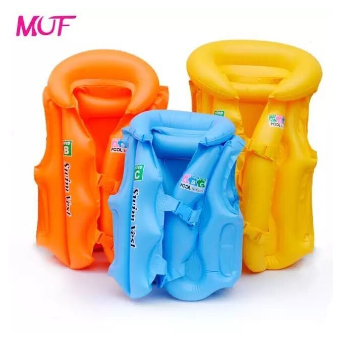 SY Fashion Kids Floaters Inflatable Swimming Jacket Vest SC-LJ100 43×36.5CM (small 3-5yrs) Yellow