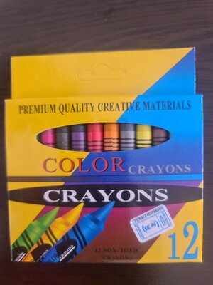 Colored crayons 12pcs