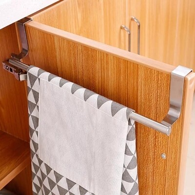 Stainless steel Heavy kitchen towel holder L23xW6.2cm