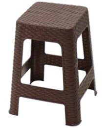 Kenpoly stool bamboo finish 4009 H475xW380xL380