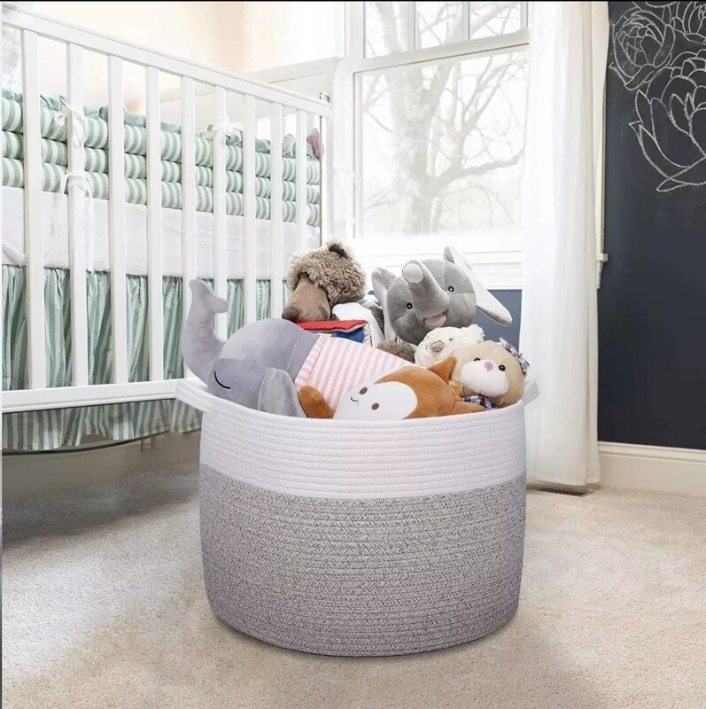 Generic Cotton Rope Laundry Basket Organiser