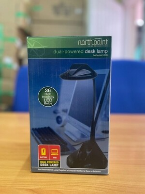 Dual powered desk lamp USB & battery HSB0012