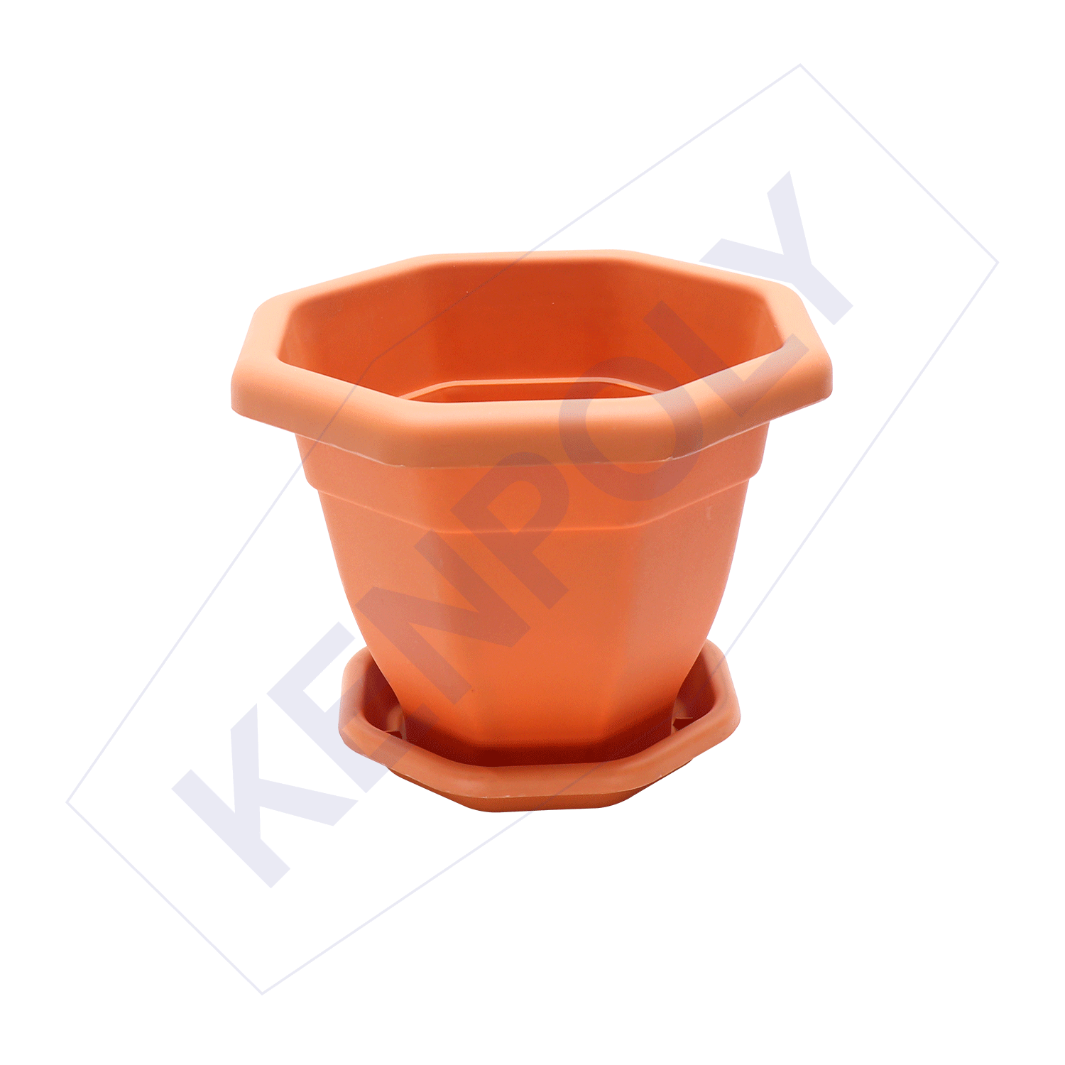 Kenpoly Flower Pot - Planter 2 with Dish 8lts H254 x Dia340 mm