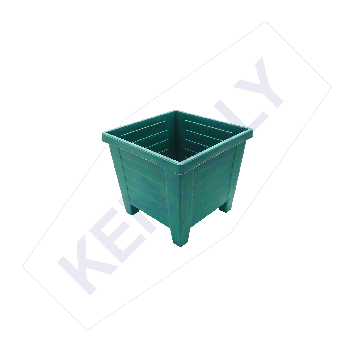 Kenpoly Flower Pots - Small Square Planter (1 pc) - H86 x W97 x L97 mm - 480ml